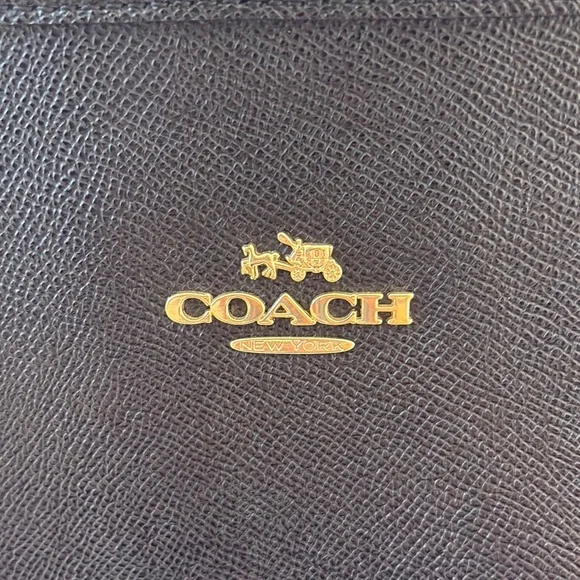 Coach City Black Leather Tote - Picture 8 of 10